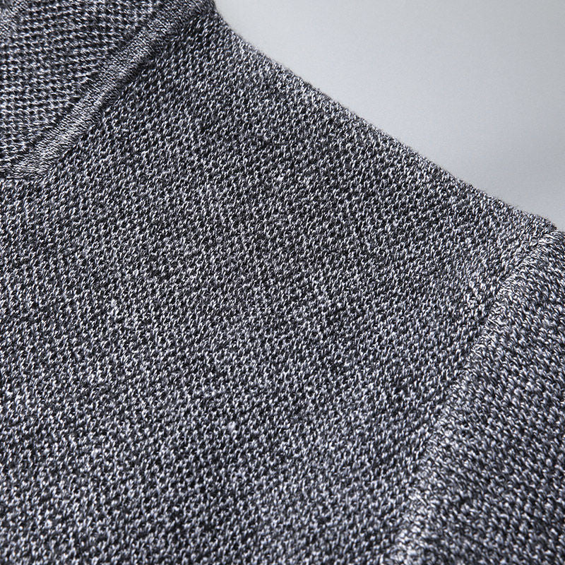 Tom Hollinger | Herren Strickcardigan mit Stehkragen und aufgesetzten Taschen