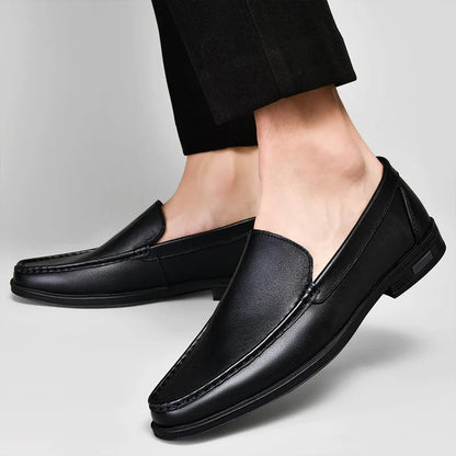 Herren Echtes Leder Elegante Loafer