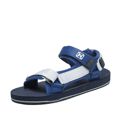 Herren Flache Gladiator Sandalen Verstellbar Atmungsaktiv Leicht