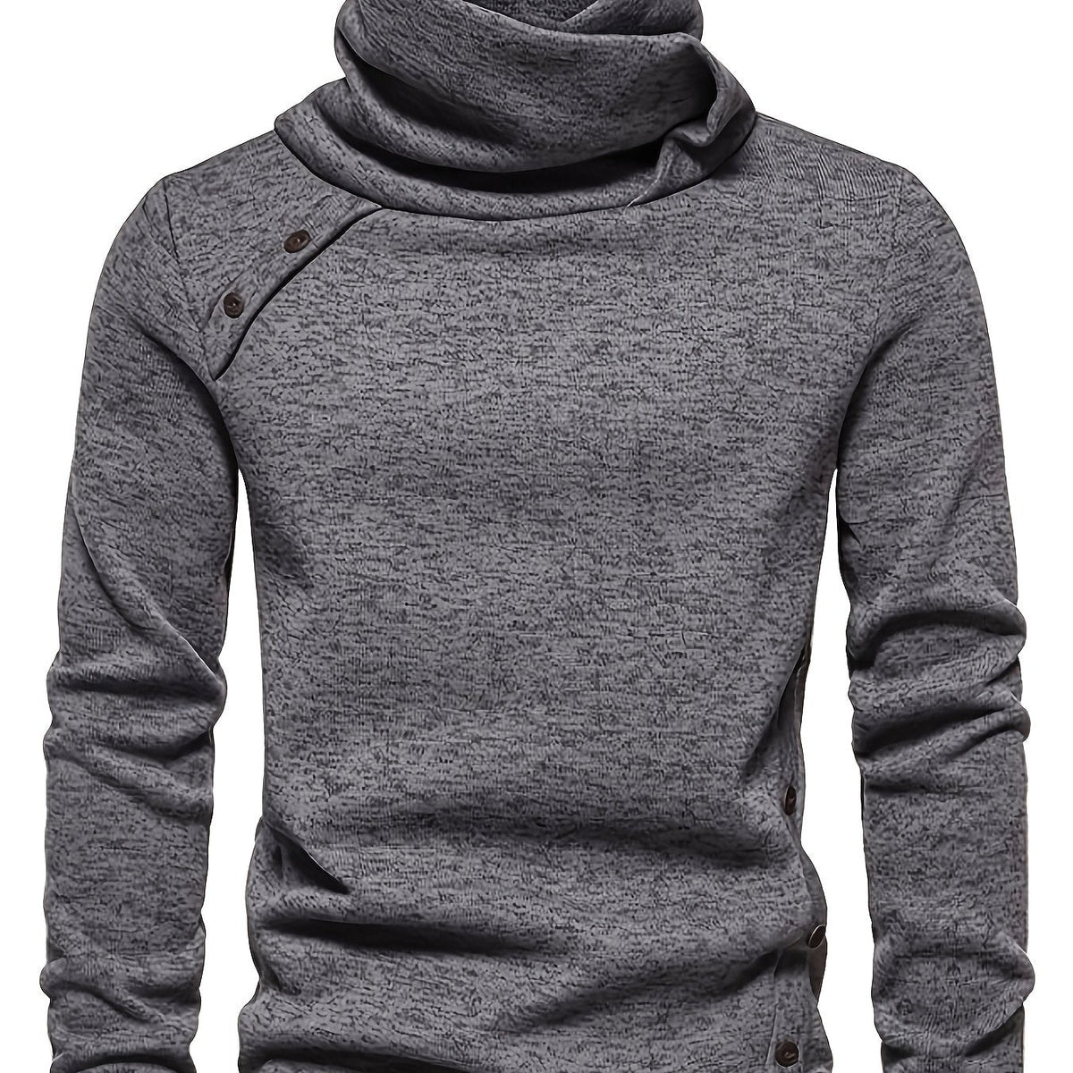 Herrenpullover mit Schalkragen in lässigem Schnitt von vorn