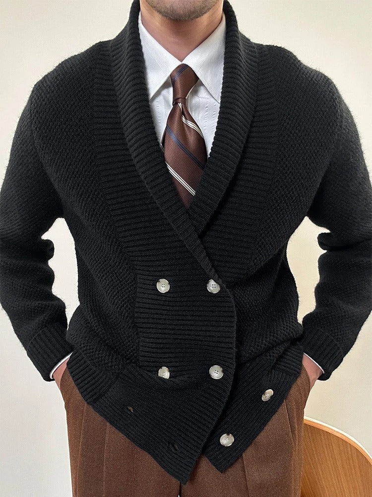 Tom Hollinger | Elegante Strickjacke mit Schalkragen