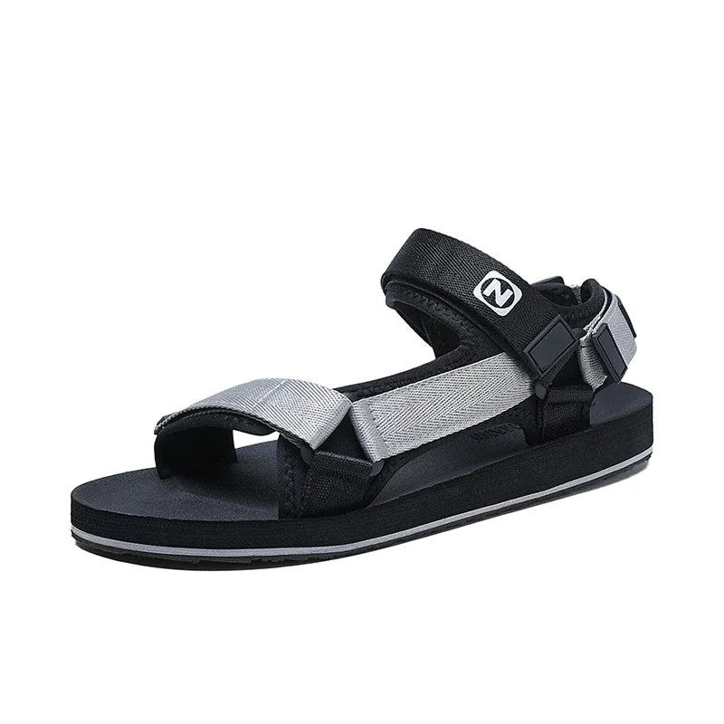 Herren Flache Gladiator Sandalen Verstellbar Atmungsaktiv Leicht
