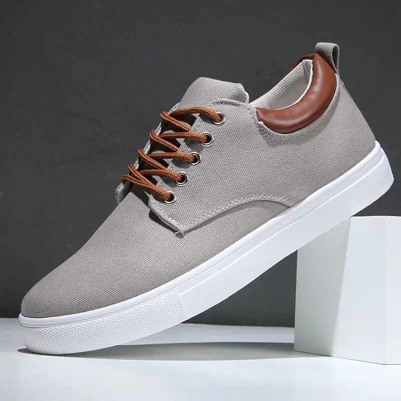 Herren Canvas Leder Sneaker