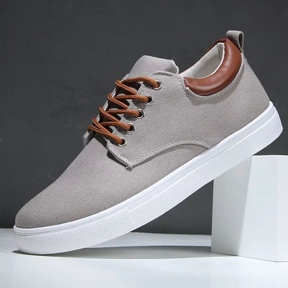 Herren Canvas Leder Sneaker