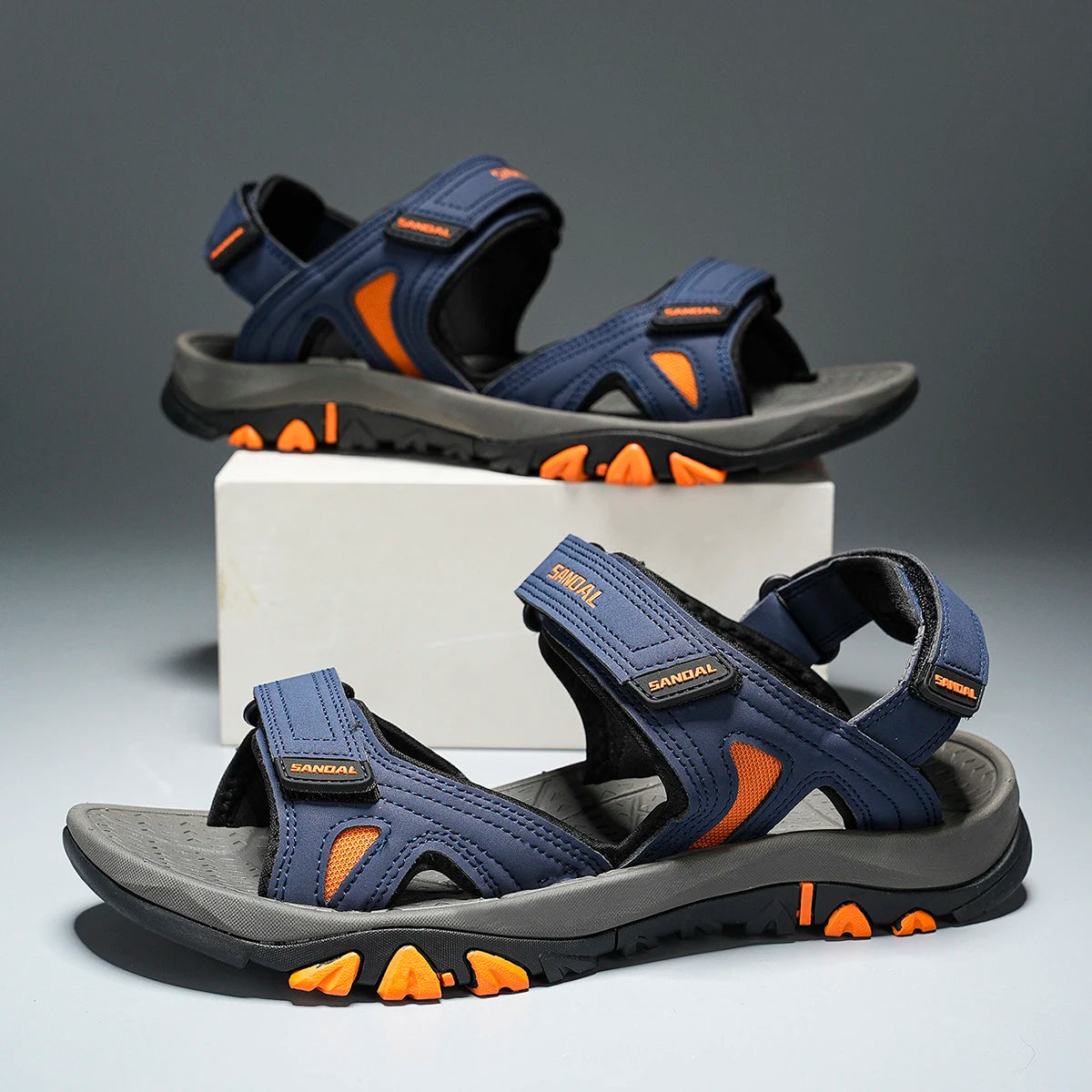 Herren Verstellbare Outdoor Wandersandalen Rutschfeste Sportsandalen