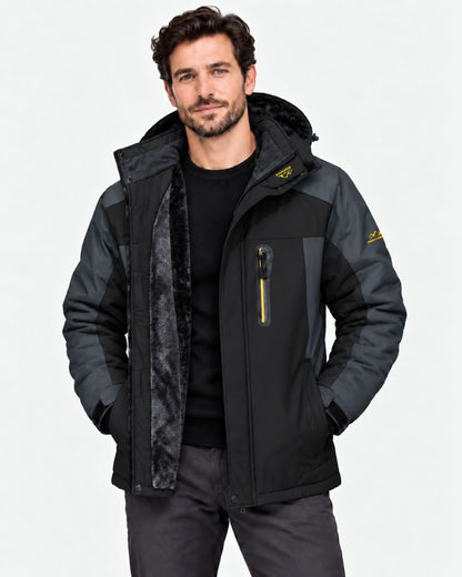 Herren-Winterjacke mit Kapuze als vielseitige Winterbekleidung