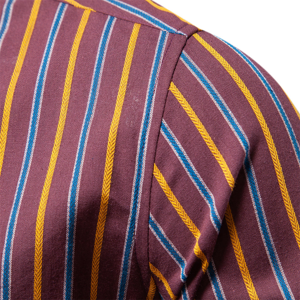 Tom Hollinger | Striped long-sleeved leisure shirt for men