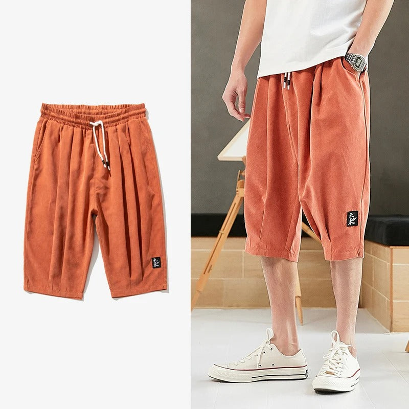 Tom Hollinger | Lässige Kord-Shorts mit weitem Bein