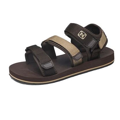 Herren Flache Gladiator Sandalen Verstellbar Atmungsaktiv Leicht
