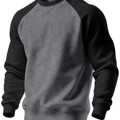 Herren Sweatshirt Mit Raglanärmeln Sportlich Leger