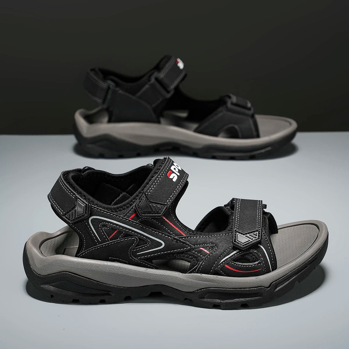 Herren Outdoor-Sportsandalen Verstellbar Rutschfeste Wandersandalen