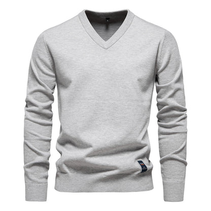 Classic V-neck men's sweater