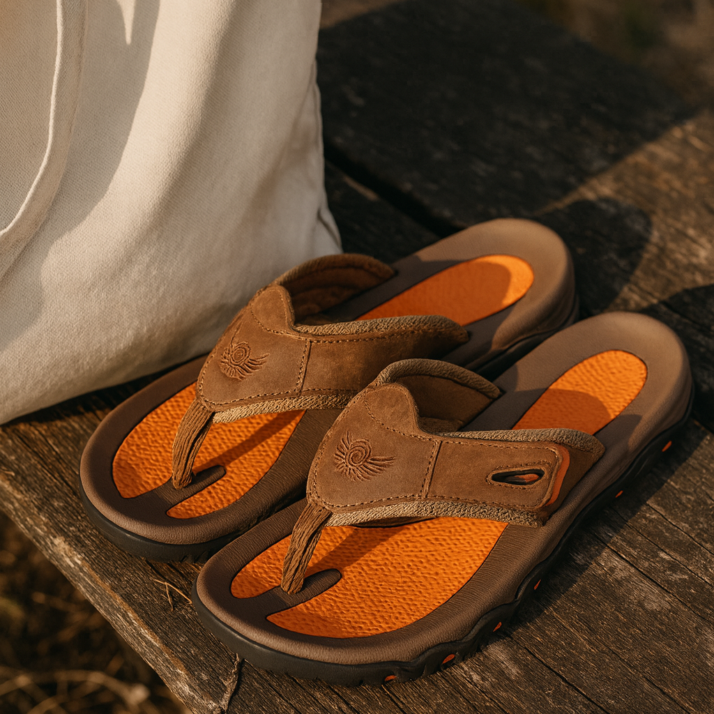 Herren Leder Ergonomische Sandalen