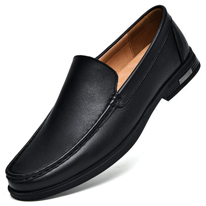 Herren Echtes Leder Elegante Loafer