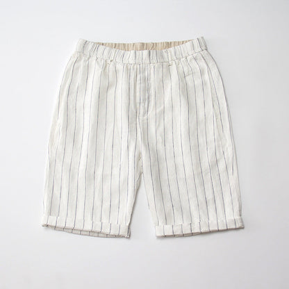 Tom Hollinger | Herren Leinen-Shorts mit hoher Taille
