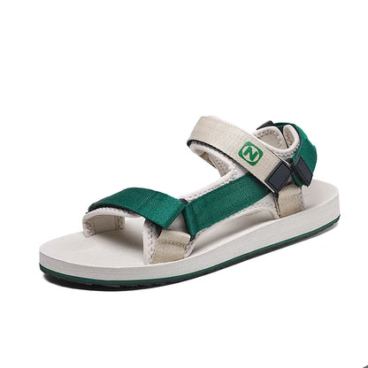 Herren Flache Gladiator Sandalen Verstellbar Atmungsaktiv Leicht