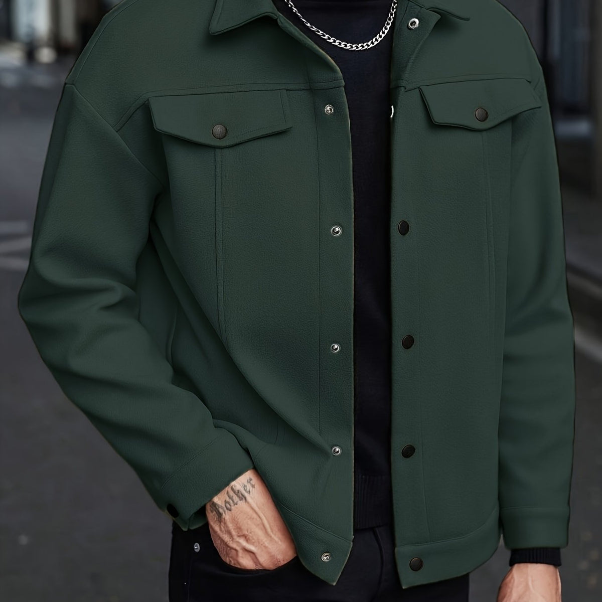 Lässige Jacke für Herren im entspannten Übergangslook