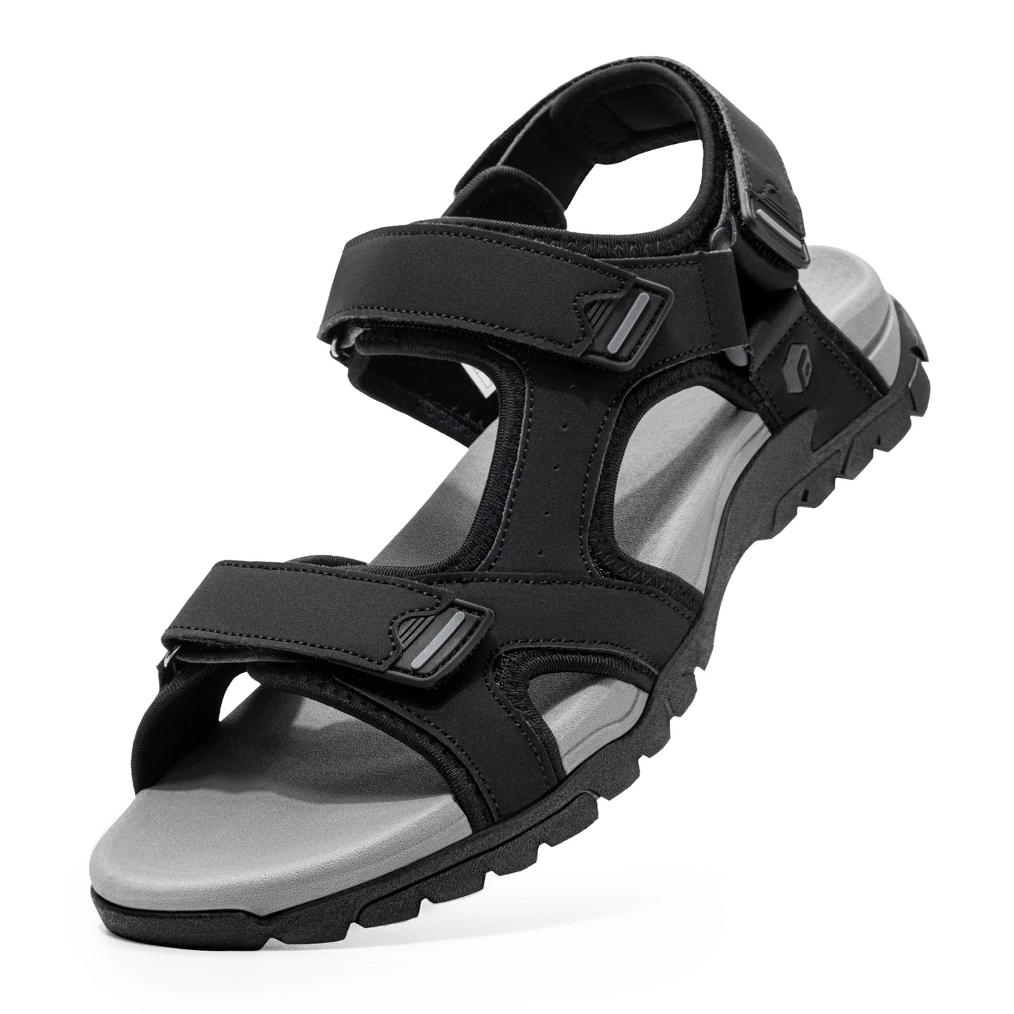 Herren breit geschnittene Zehenbox sportliche Walking-Sandalen