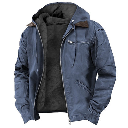 Tom Hollinger | Men's Modern Hooded Outer Jacket with Drawstring Waist