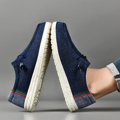 Tom Hollinger | Bequemer Denim-Slipper mit Kontrastdetails