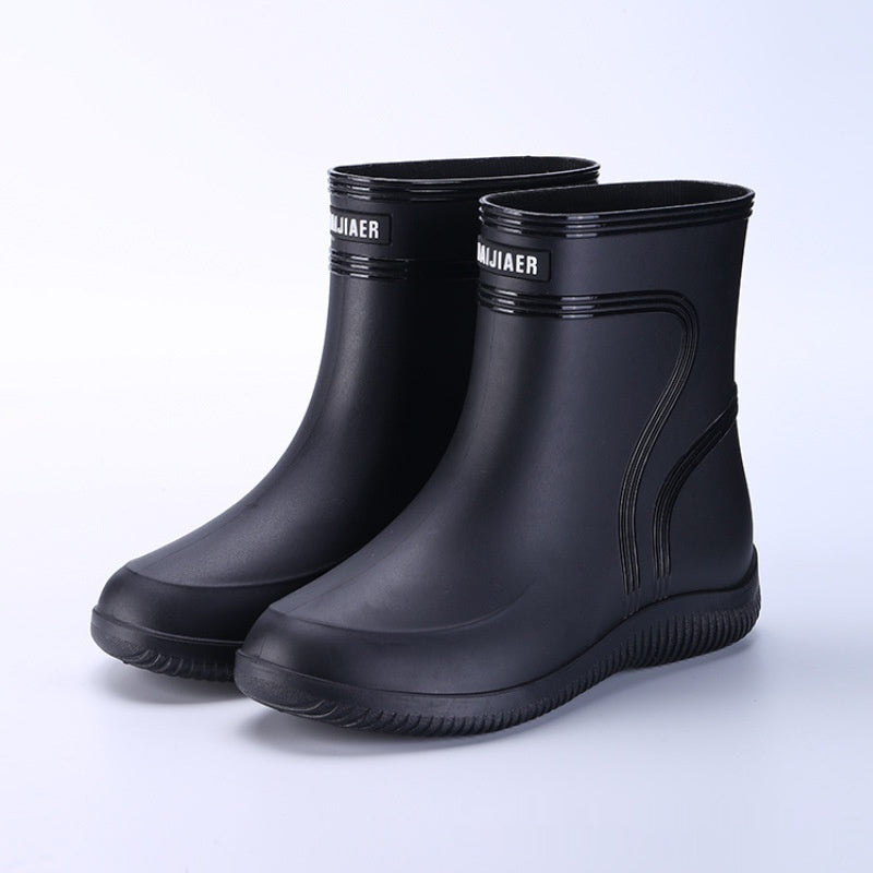 Unisex Fleece Gummistiefel Mit Warmem Innenfutter