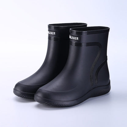 Unisex Fleece Gummistiefel Mit Warmem Innenfutter