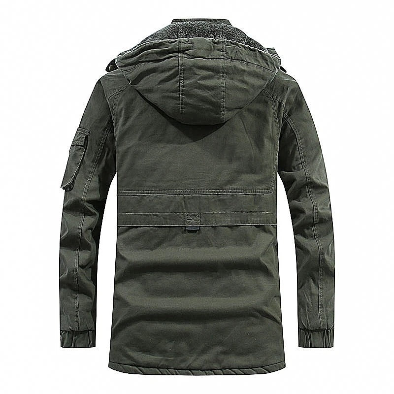 Hooded jacket with Sherpa lining and practical pockets