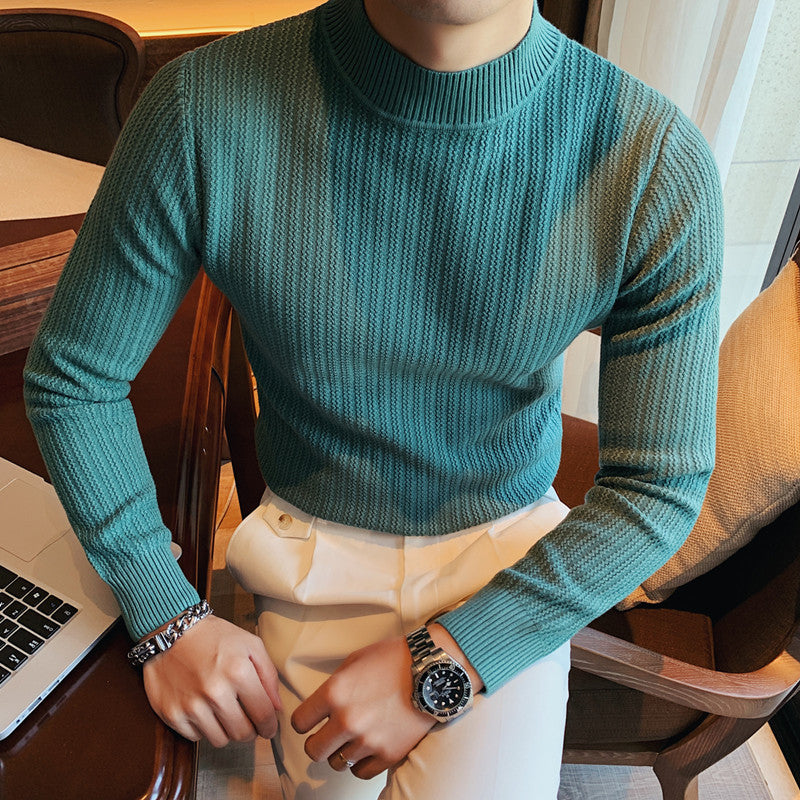Herrenpullover Mit Klassischem Kragen