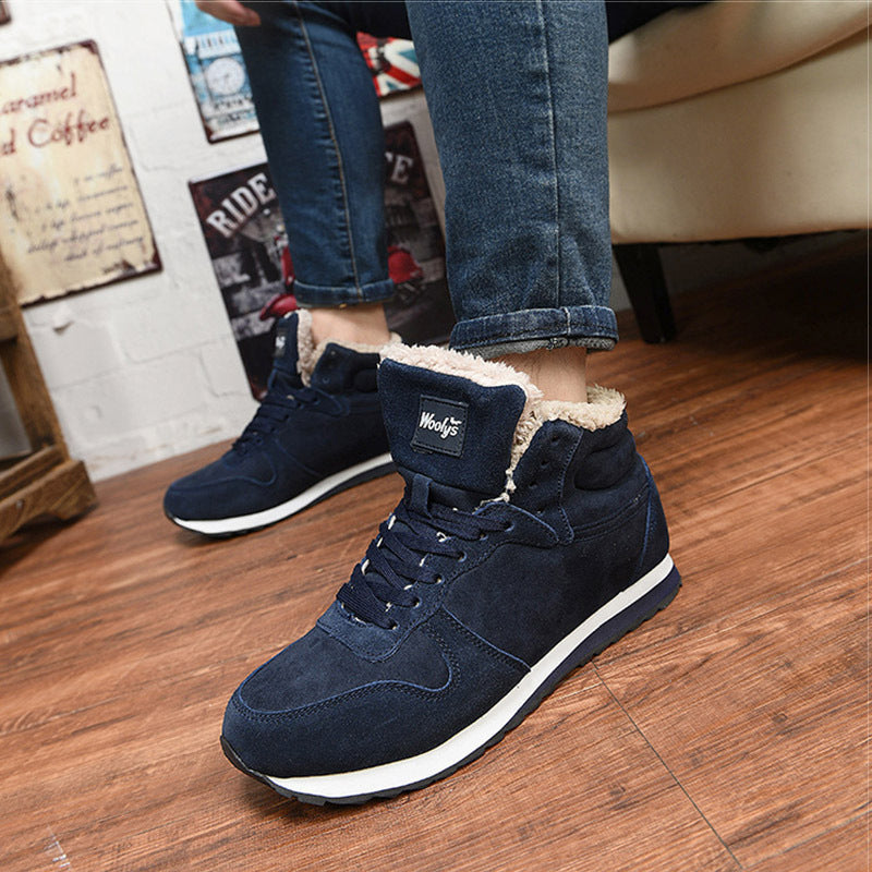 Men's Winter Boots with Warm Plush Lining