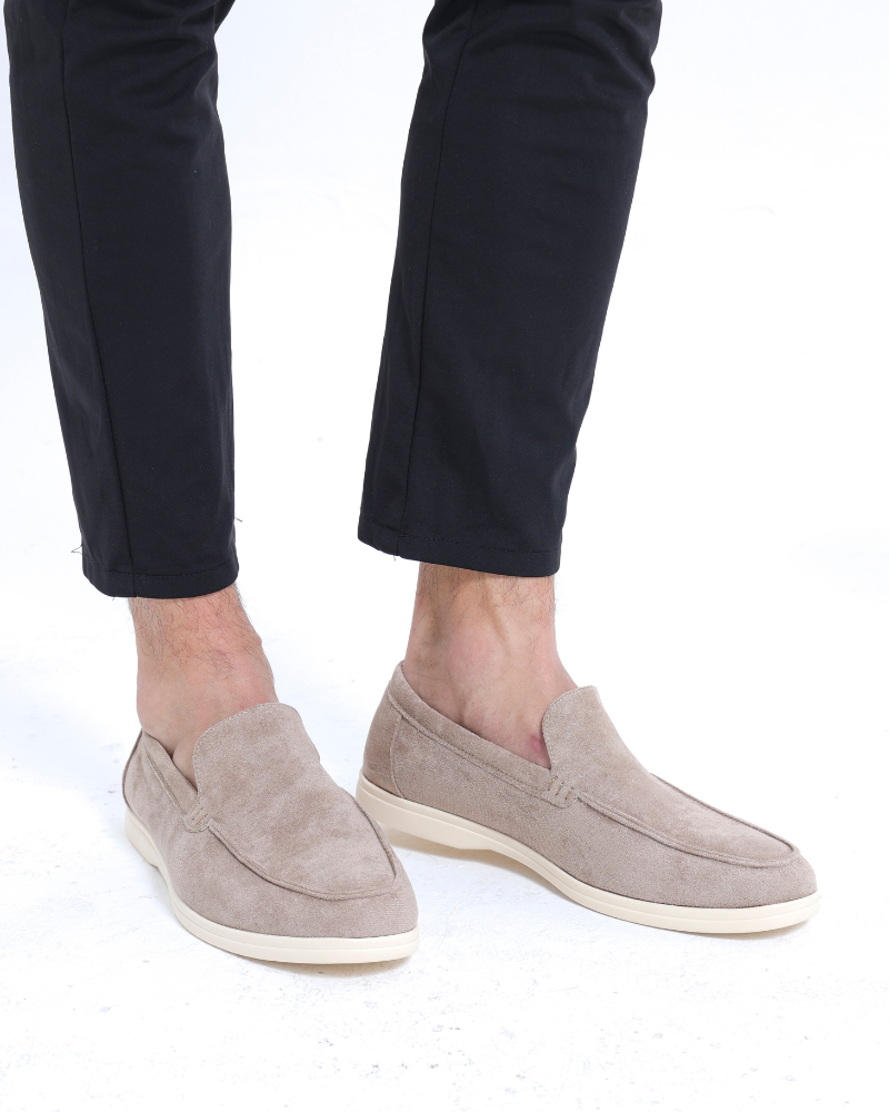 Tom Hollinger Men's suede slipper slip-on business shoes