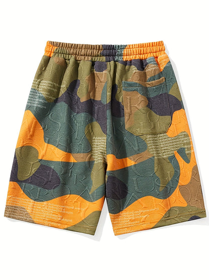 Herren Camo Shorts mit lockerem Schnitt und Camouflage-Design