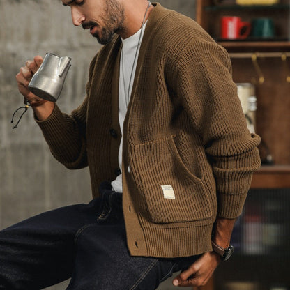 Tom Hollinger | Men's knitted cardigan sweater