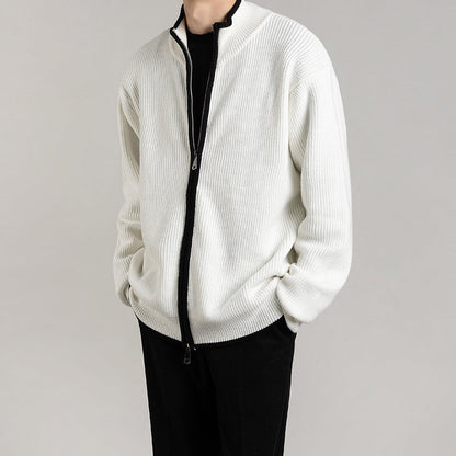 Men's Open-Front Long-Sleeve Cardigan