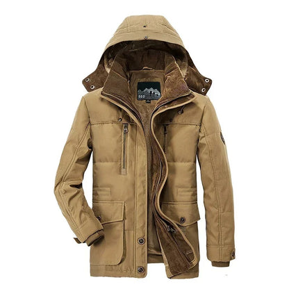 Insulated hooded jacket with plush interior