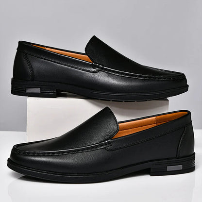Herren Echtes Leder Elegante Loafer