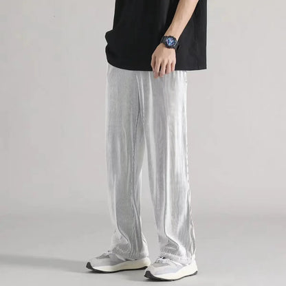 <tc>Tom Hollinger | Wide- Cut lounge pants with structure</tc>