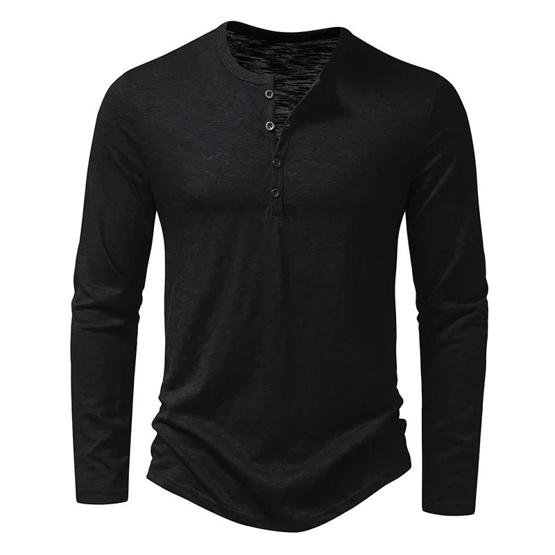 Tom Hollinger | Langarm-Henley-Shirt