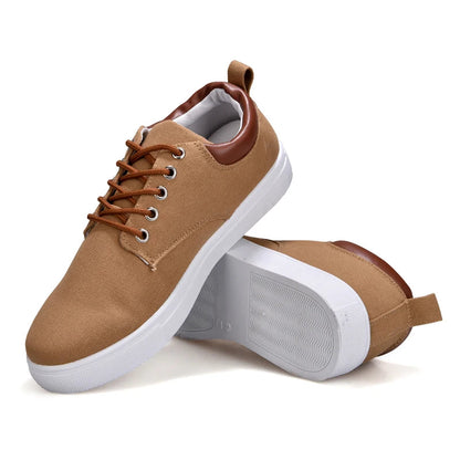 Herren Canvas Leder Sneaker