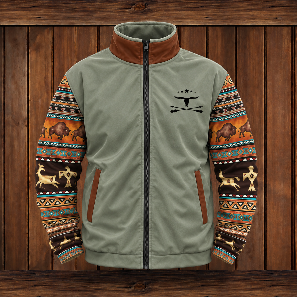 Vielseitige Outdoor-Jacke für Damen in einer Detailansicht