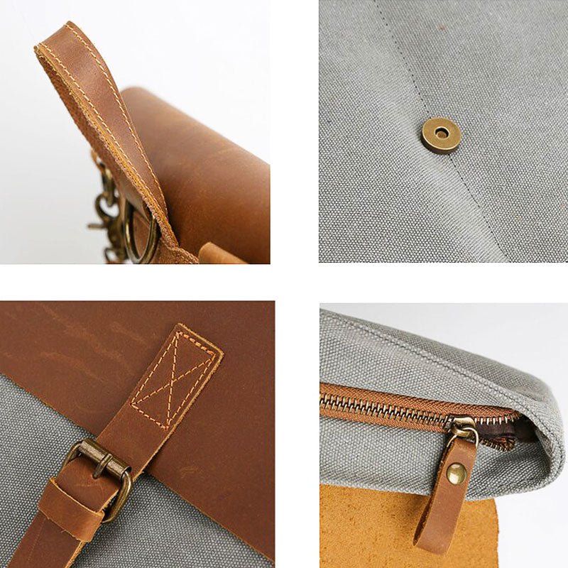 Tom Hollinger |  Leinwand Vintage Quadratischer Rucksack