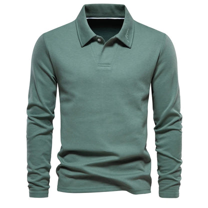 Tom Hollinger | Elegantes Langarm-Poloshirt