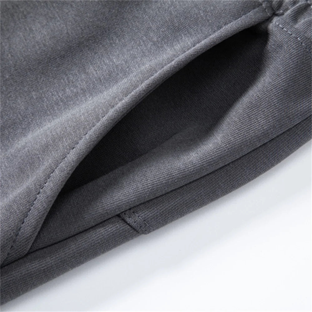 Herren Shorts mit elastischem Bund aus Baumwollmischung Einfarbig