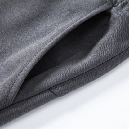 Herren Shorts mit elastischem Bund aus Baumwollmischung Einfarbig