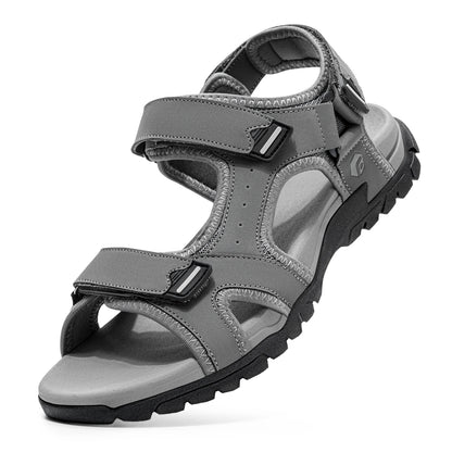Herren breit geschnittene Zehenbox sportliche Walking-Sandalen