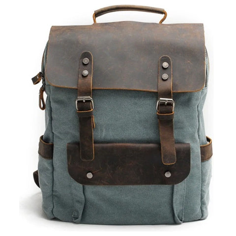 Tom Hollinger |  Vintage Canvas- und Leder-Rucksack für Herren