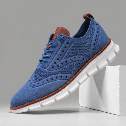 Unisex-Mesh-Sneaker mit gepolsterter Gummisohle in seitlicher Ansicht