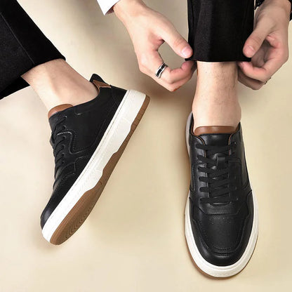 men's leather casual shoes