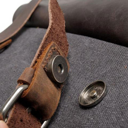 Tom Hollinger |  Vintage Canvas- und Leder-Rucksack für Herren
