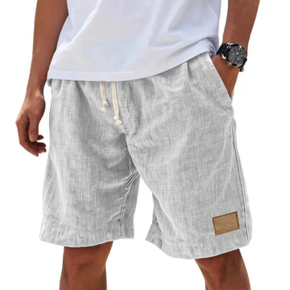 Herren Leinen Freizeit Sweatpants Shorts