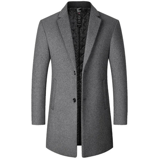 Tom Hollinger | Classic wool coat with quilted lining